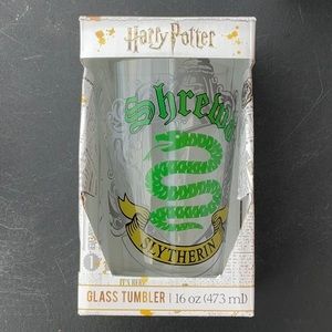 NIB HARRY POTTER SLYTHERIN HOUSE PINT GLASS